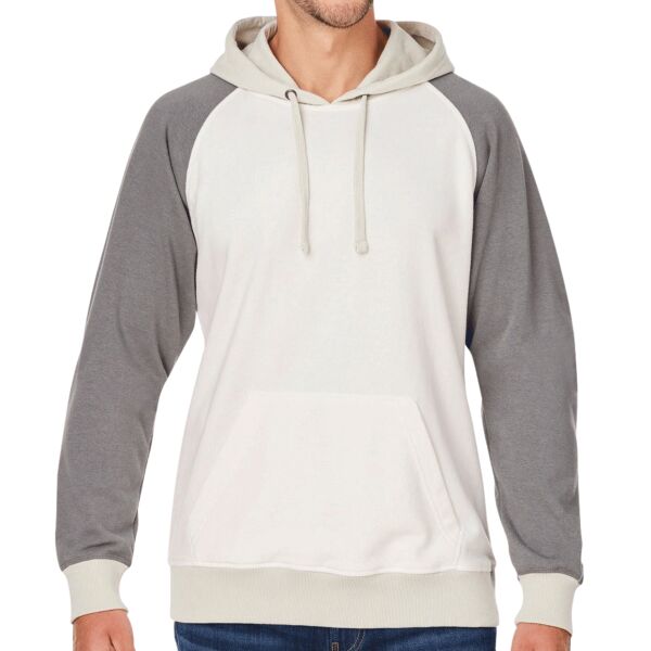 Unisex Vintage Tricolor Hooded Sweatshirt Thumbnail