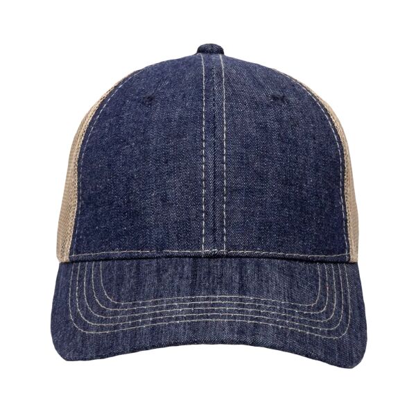 Heavy Washed Denim Mesh Back Thumbnail