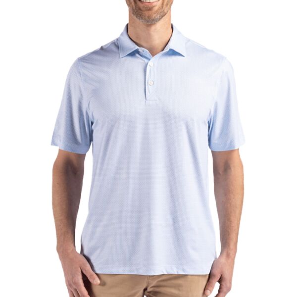 Cutter & Buck Pike Eco Diamond Dot Print Recycled Mens Big & Tall Polo Thumbnail