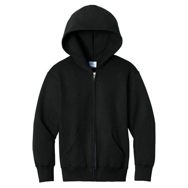 Youth Core Fleece Full Zip Hooded Sweatshirt Thumbnail