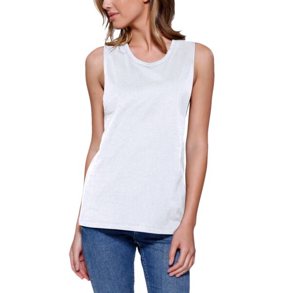 Ladies' Cotton Muscle T-Shirt Thumbnail