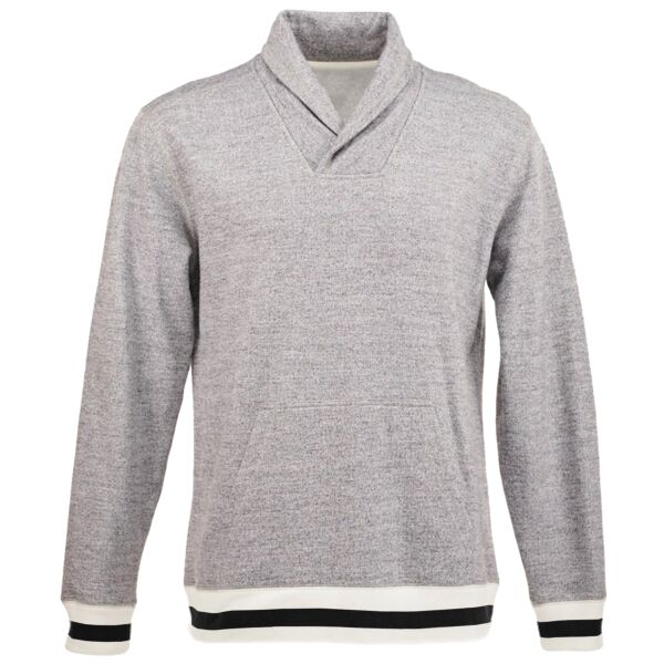 Men's Peppered Fleece Shawl Collar Sweatshirt Thumbnail