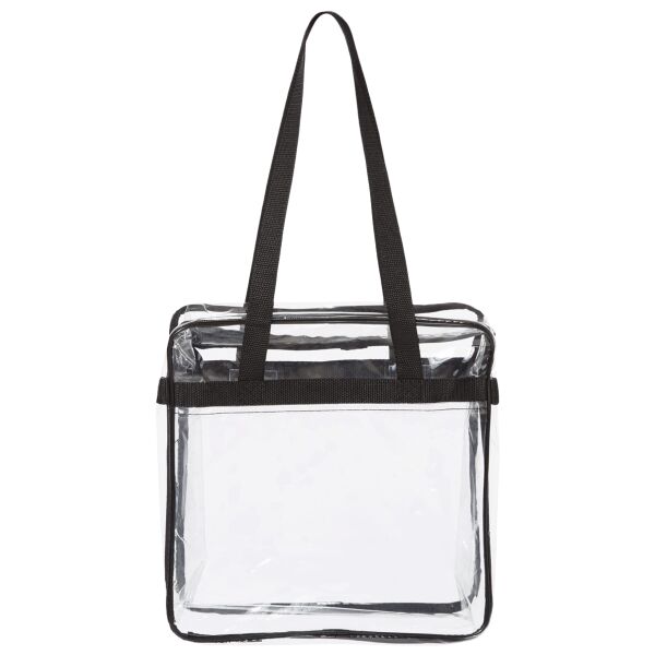 Clear Tote with Zippered Top Thumbnail