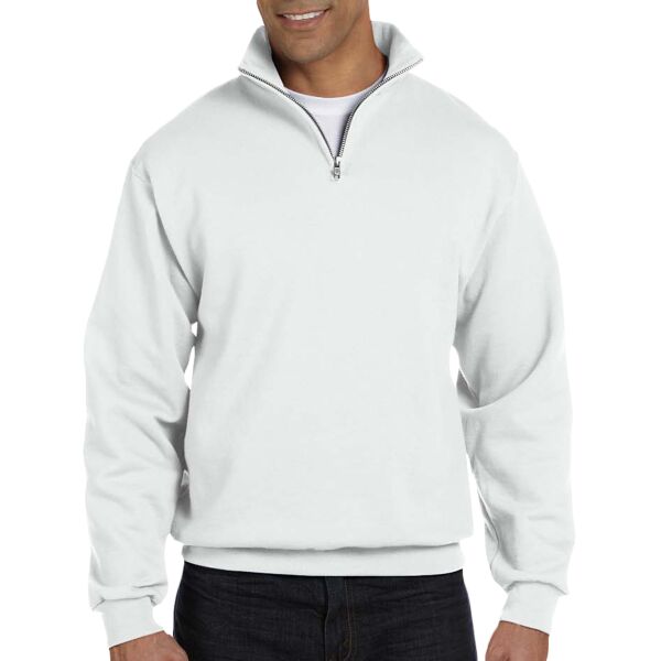 Adult NuBlend® Quarter-Zip Cadet Collar Sweatshirt Thumbnail