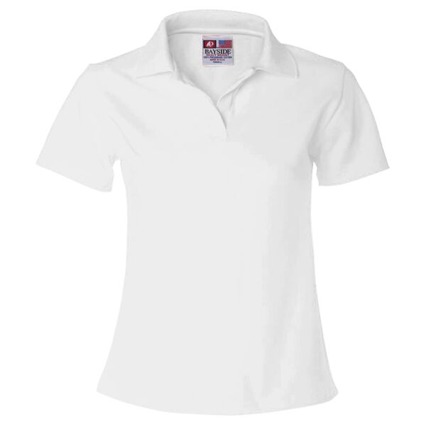 Ladies' USA Made Johnny Collar Polo Thumbnail