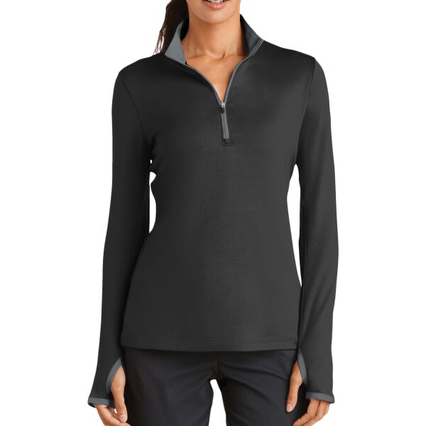 Nike Ladies Dri FIT Stretch 1/2 Zip Cover Up Thumbnail