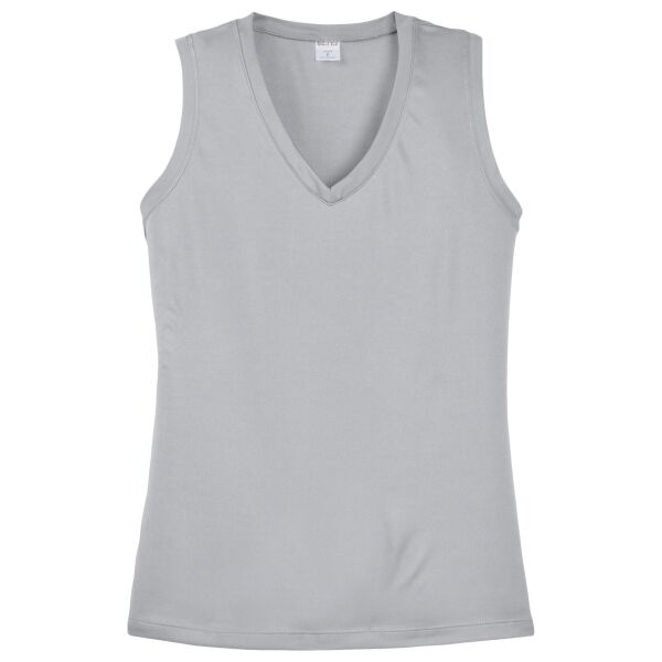 Ladies Sleeveless PosiCharge ® Competitor V Neck Tee Thumbnail