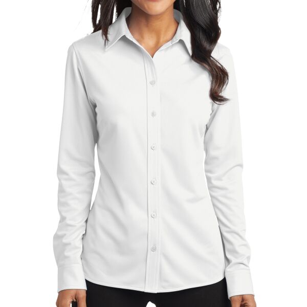 Port Authority Ladies Dimension Knit Dress Shirt Thumbnail