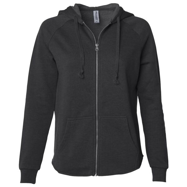 Women's California Wave Wash Full-Zip Hooded Sweatshirt** Thumbnail
