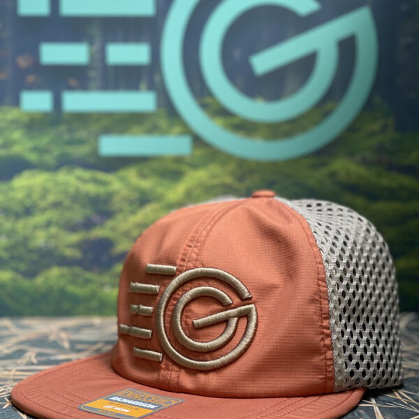 Greener Gear Rouge Wide Set Mesh Cap - Texas Orange/Khaki Thumbnail