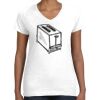 Women's Fine Jersey V-Neck Tee Thumbnail