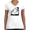 Women's Fine Jersey V-Neck Tee Thumbnail