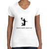 Women's Fine Jersey V-Neck Tee Thumbnail