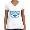 Women's Fine Jersey V-Neck Tee Thumbnail